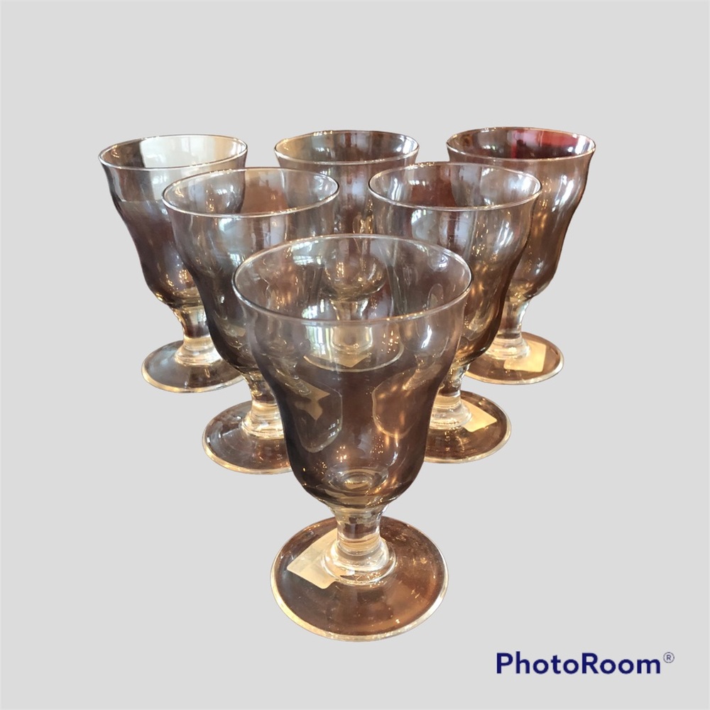 💠 Retro Glass Goblets *RARE* (1of2 sets)